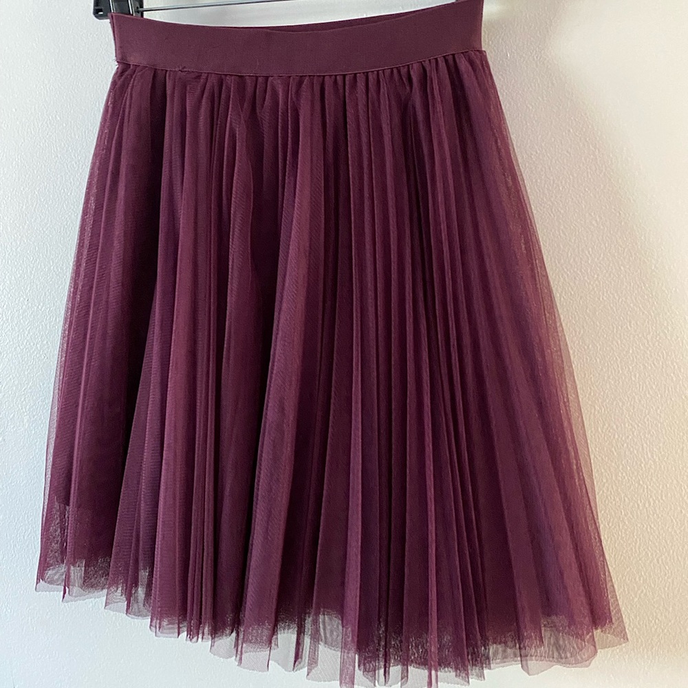 Women’s medium short tulle skirt purple